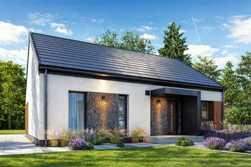  Projekt domu Prosty mini (TBO1007) - projekt domu parterowego - Zdjęcie 2