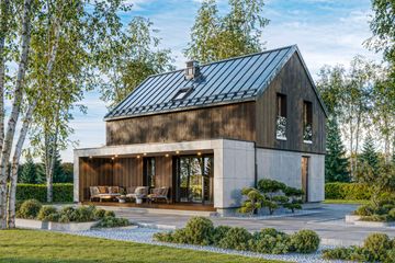  Projekt domu Small house (KNT1014) - projekt domu parterowego z poddaszem - Zdjęcie 12