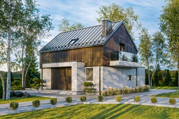  Projekt domu Small house (KNT1014) - projekt domu parterowego z poddaszem - Zdjęcie 3