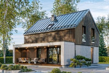  Projekt domu Small house (KNT1014) - projekt domu parterowego z poddaszem - Zdjęcie 1