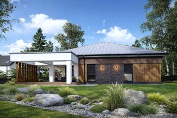  Projekt domu Lawenda (TBO1008) - projekt domu parterowego - Zdjęcie 2