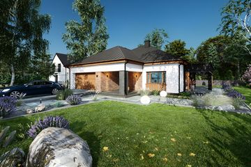  Projekt domu Lawenda (TBO1008) - projekt domu parterowego - Zdjęcie 6