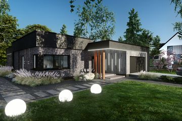  Projekt domu Domino (TBO1009) - projekt domu parterowego - Zdjęcie 3