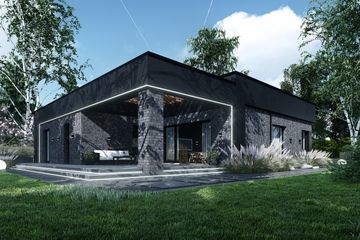  Projekt domu Domino (TBO1009) - projekt domu parterowego - Zdjęcie 5