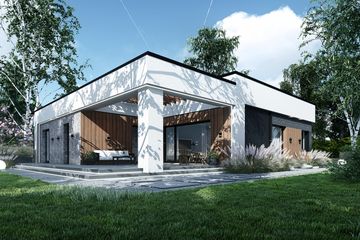  Projekt domu Domino (TBO1009) - projekt domu parterowego - Zdjęcie 7