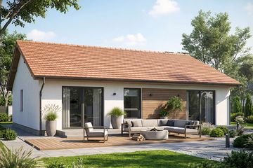  Projekt domu Krajobrazy 133 (WRN1593) - projekt domu parterowego - Zdjęcie 1