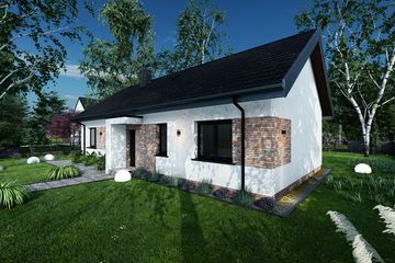  Projekt domu Prosty 1A (TBO1010) - projekt domu parterowego - Zdjęcie 5