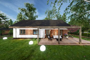  Projekt domu Prosty 1A (TBO1010) - projekt domu parterowego - Zdjęcie 7