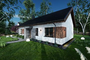  Projekt domu Prosty 1A (TBO1010) - projekt domu parterowego - Zdjęcie 9