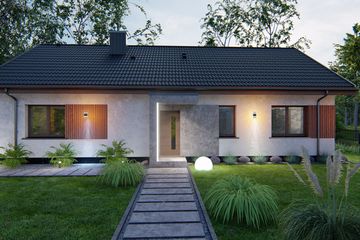  Projekt domu Prosty 1A (TBO1010) - projekt domu parterowego - Zdjęcie 10