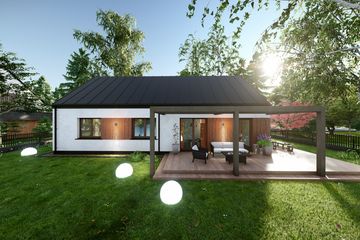  Projekt domu Prosty 1B (TBO1011) - projekt domu parterowego - Zdjęcie 3