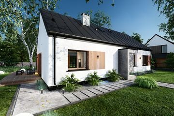  Projekt domu Prosty 1B (TBO1011) - projekt domu parterowego - Zdjęcie 4