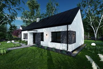  Projekt domu Prosty 1B (TBO1011) - projekt domu parterowego - Zdjęcie 14