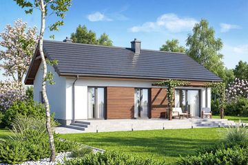  Projekt domu Trufla mini (WOF1285) - projekt domu parterowego - Zdjęcie 3