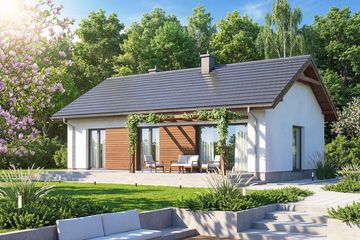  Projekt domu Trufla mini (WOF1285) - projekt domu parterowego - Zdjęcie 4