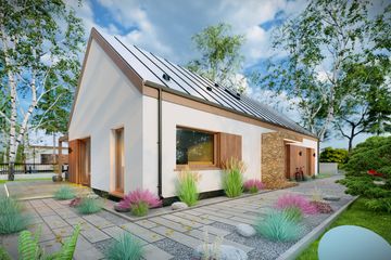  Projekt domu Prosty 2 (TBO1013) - projekt domu parterowego - Zdjęcie 2