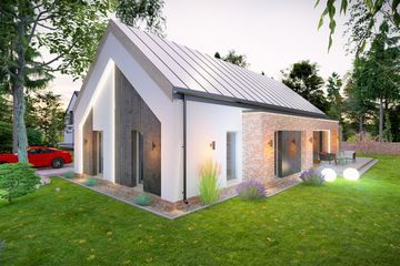  Projekt domu Prosty 2B (TBO1014) - projekt domu parterowego - Zdjęcie 2