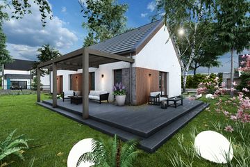  Projekt domu Prosty 1C (TBO1015) - projekt domu parterowego - Zdjęcie 6