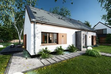  Projekt domu Prosty 1C (TBO1015) - projekt domu parterowego - Zdjęcie 8