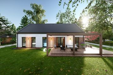  Projekt domu Prosty 1C (TBO1015) - projekt domu parterowego - Zdjęcie 12