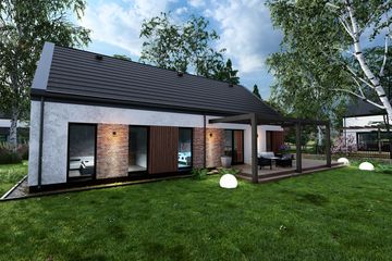  Projekt domu Prosty 1D (TBO1016) - projekt domu parterowego - Zdjęcie 2