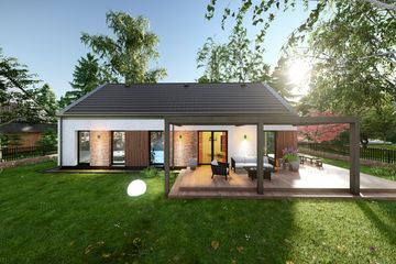  Projekt domu Prosty 1D (TBO1016) - projekt domu parterowego - Zdjęcie 4