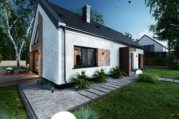  Projekt domu Prosty 1D (TBO1016) - projekt domu parterowego - Zdjęcie 5