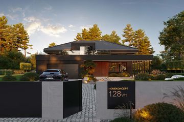  Projekt domu HomeKoncept 128 wariant 01 (KRX1305) - projekt domu parterowego z poddaszem - Zdjęcie 25