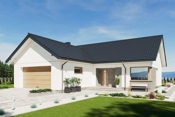  Projekt domu N54-G2 (KKG1046) - projekt domu parterowego - Zdjęcie 1