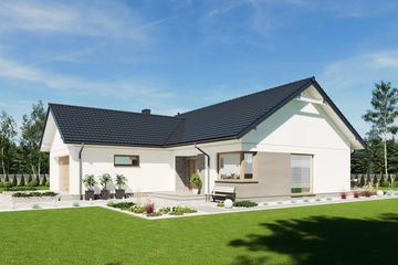  Projekt domu N54-G2 (KKG1046) - projekt domu parterowego - Zdjęcie 3