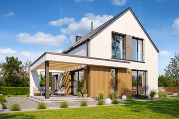  Projekt domu Przyjemny 6 (WAH2176) - projekt domu parterowego z poddaszem - Zdjęcie 3