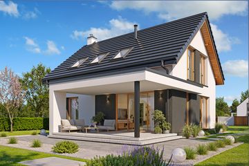  Projekt domu Przyjemny 7 (WAH2177) - projekt domu parterowego z poddaszem - Zdjęcie 3