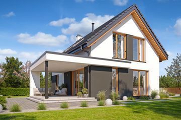  Projekt domu Przyjemny 7 (WAH2177) - projekt domu parterowego z poddaszem - Zdjęcie 5