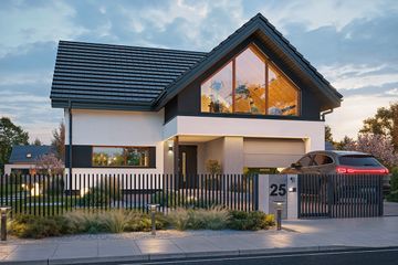  Projekt domu Przyjemny 8 (WAH2178) - projekt domu parterowego z poddaszem - Zdjęcie 1