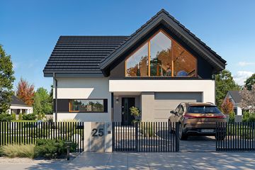  Projekt domu Przyjemny 8 (WAH2178) - projekt domu parterowego z poddaszem - Zdjęcie 2