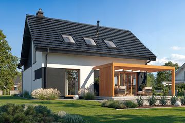  Projekt domu Przyjemny 8 (WAH2178) - projekt domu parterowego z poddaszem - Zdjęcie 3