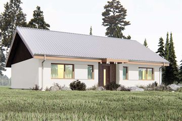  Projekt domu uA1v3 (WCB1617) - projekt domu parterowego - Zdjęcie 1