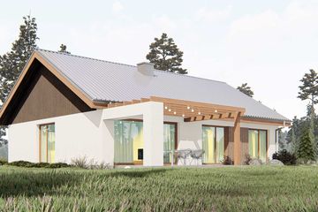  Projekt domu uA1v3 (WCB1617) - projekt domu parterowego - Zdjęcie 3