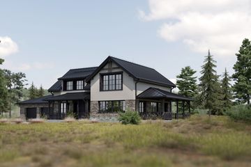 Projekt domu FarmHouse One plus - parterowy z poddaszem dom o powierzchni 216,16 m², dach dwuspadowy - ujęcie 8