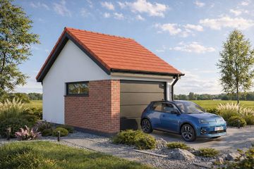  Projekt garażu Monza 1.0 (FIA1000) - projekt garażu parterowego - Zdjęcie 2