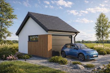  Projekt garażu Monza 1.0 (FIA1000) - projekt garażu parterowego - Zdjęcie 1