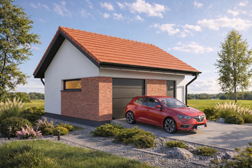  Projekt garażu Monza 1.5 (FIA1001) - projekt garażu parterowego - Zdjęcie 2