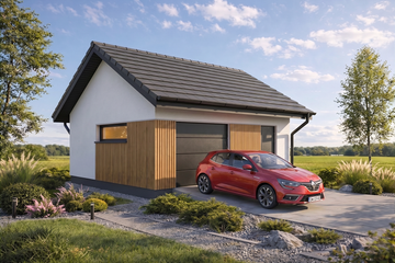  Projekt garażu Monza 1.5 (FIA1001) - projekt garażu parterowego - Zdjęcie 1