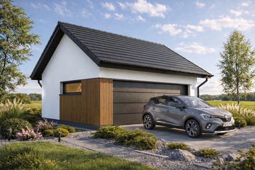  Projekt garażu Monza 2.0 (FIA1002) - projekt garażu parterowego - Zdjęcie 1