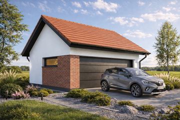  Projekt garażu Monza 2.0 (FIA1002) - projekt garażu parterowego - Zdjęcie 2