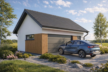  Projekt garażu Monza 2.5 (FIA1003) - projekt garażu parterowego - Zdjęcie 1