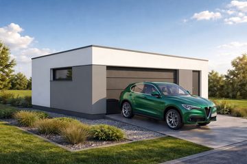  Projekt garażu Imola 2.5 (FIA1010) - projekt garażu parterowego - Zdjęcie 4