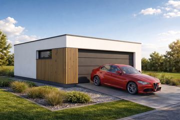  Projekt garażu Imola 2.0+1 (FIA1012) - projekt garażu parterowego - Zdjęcie 1