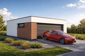  Projekt garażu Imola 2.0+1 (FIA1012) - projekt garażu parterowego - Zdjęcie 2