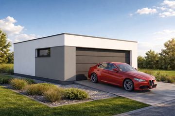  Projekt garażu Imola 2.0+1 (FIA1012) - projekt garażu parterowego - Zdjęcie 4